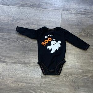 Koala kids Black Halloweenβ Ghost Baby Onesie
